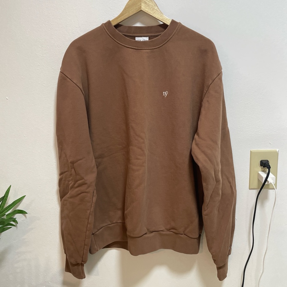 Classic Brown Crewneck Sweater